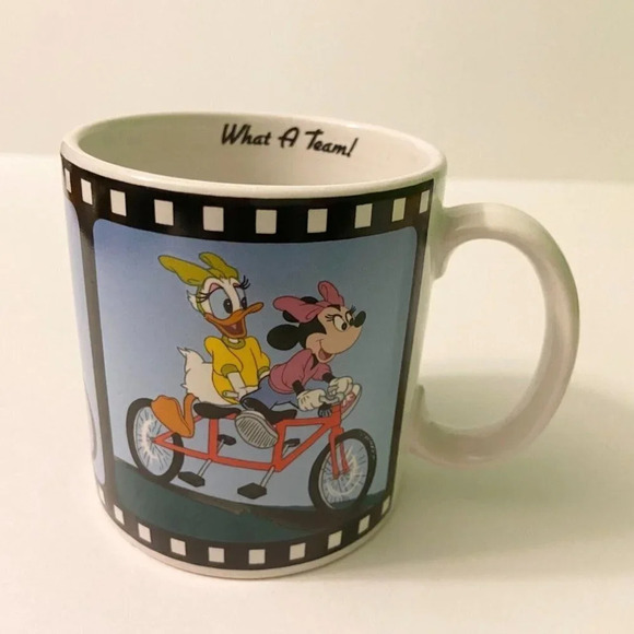 Vintage 1988 Applause Donald Duck  Minnie Mouse Set of 2 Mugs Made In Korea - Picture 3 of 11